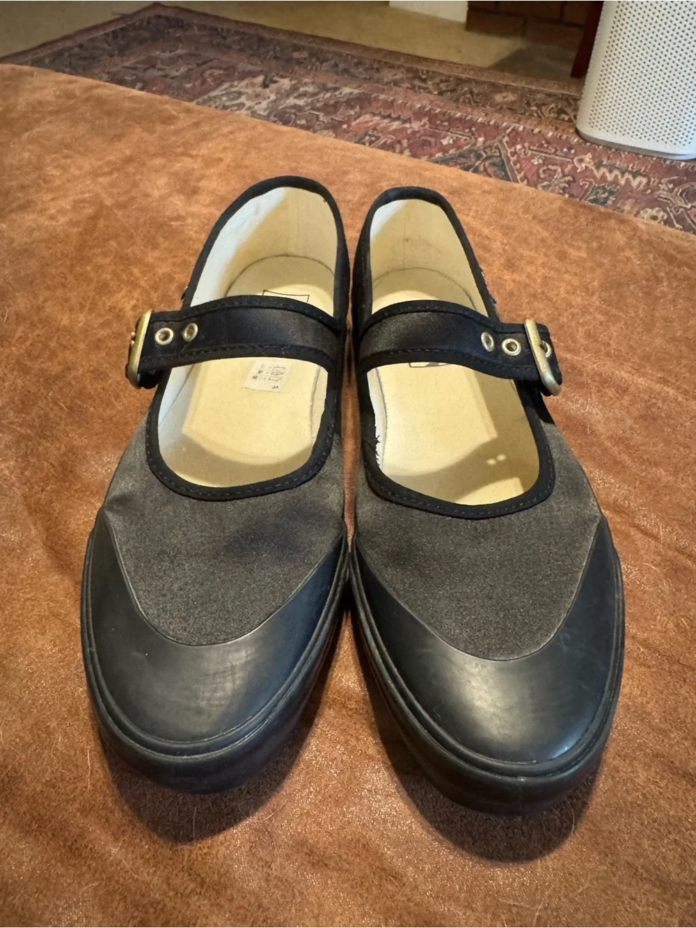 Vans Black Mary Jane Mules with Buckle Strap - Picture 2 of 7